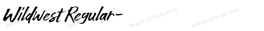 Wildwest Regular字体转换